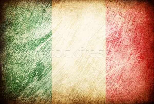 Grunge rubbed flag series of backgrounds. Italy. Stock photo © pashabo