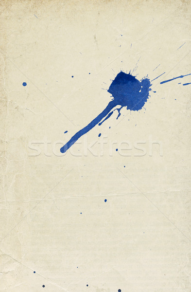 Old vintage paper background with ink stains. Stock photo © pashabo