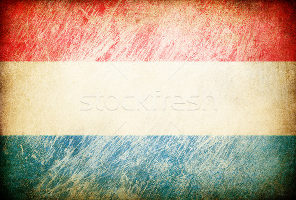 Grunge rubbed flag series of backgrounds. Luxembourg. Stock photo © pashabo