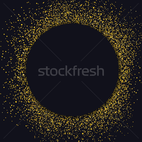 Kör címke design sablon arany csillámlás részecskék Stock fotó © pashabo