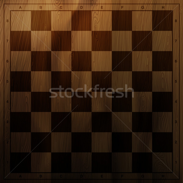 Wooden chess board Royalty Free Vector Image - VectorStock