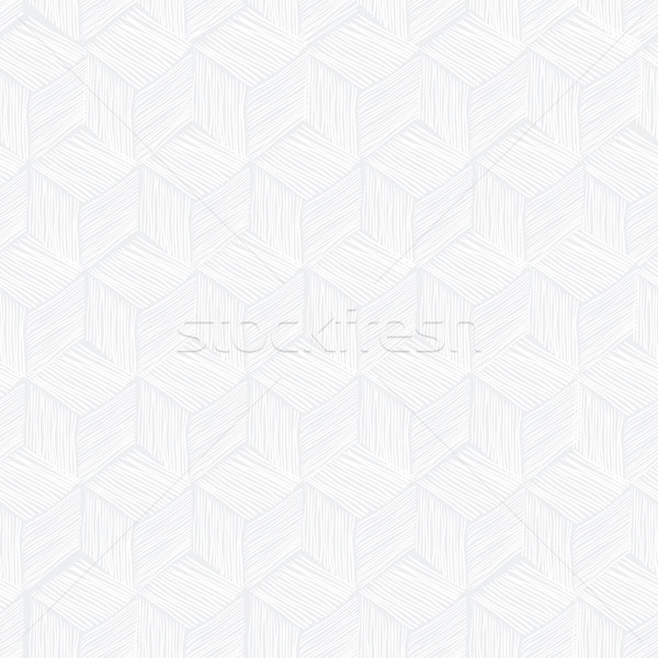 Seamless repeating cubes hand-drawn pattern. Vector Stock photo © pashabo