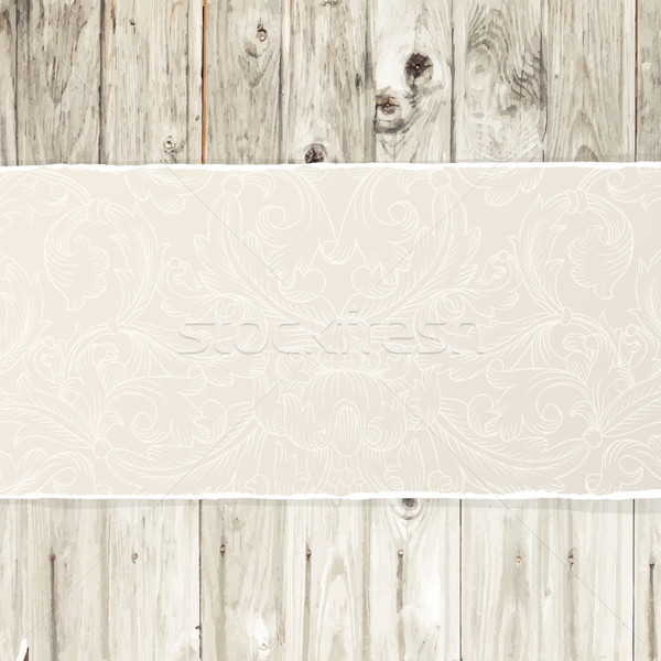 Papel rasgado textura papel madeira parede Foto stock © pashabo