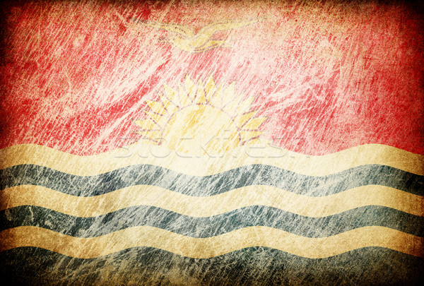 Grunge rubbed flag series of backgrounds. Kiribati. Stock photo © pashabo