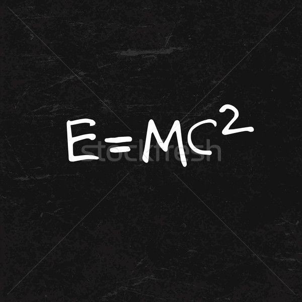 E=mc2 Formula on BlackBoard Texture Stock photo © pashabo