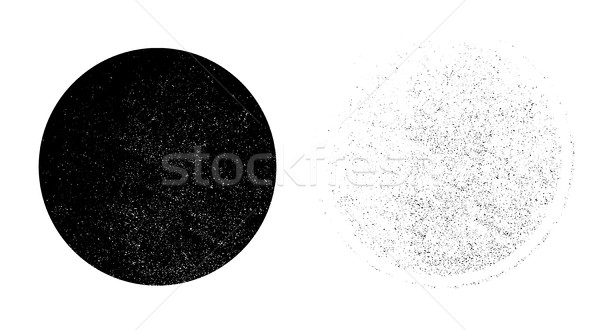 Grunge monochrome circle background. Abstract circle texture on  Stock photo © pashabo
