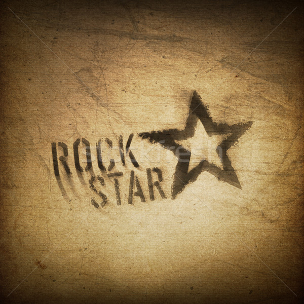 Foto d'archivio: Rock · star · grunge · carta · design · arte · concerto