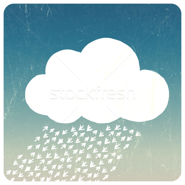 Grunge Cloud Concept. Vector Stock photo © pashabo