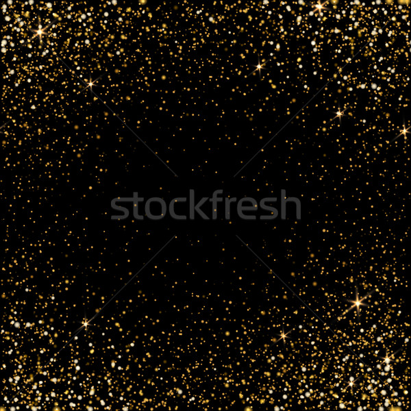 Golden light effect. Star burst light with golden sparkles. Boke Stock photo © pashabo