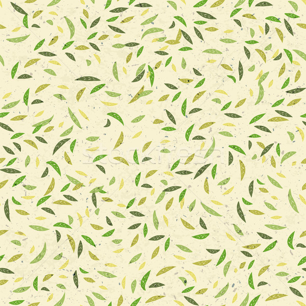 Green leaves seamless pattern. Vector Stock photo © pashabo