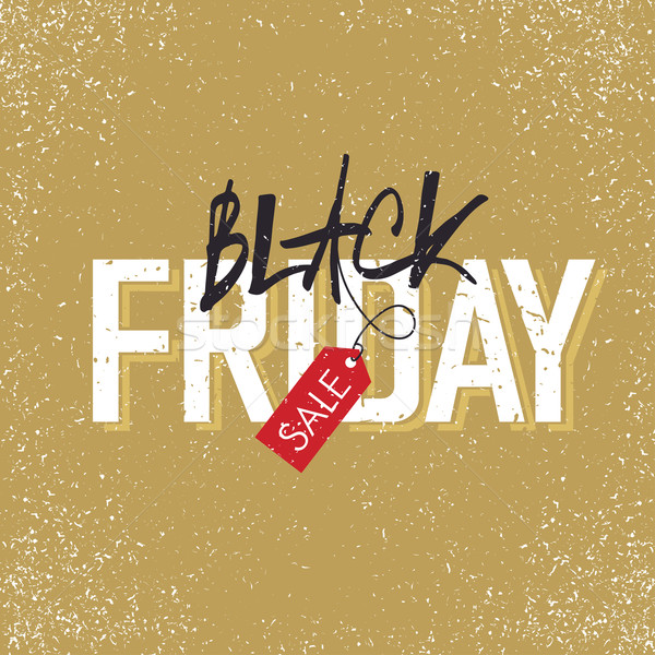 Black friday sale design template with red tag Stock photo © pashabo