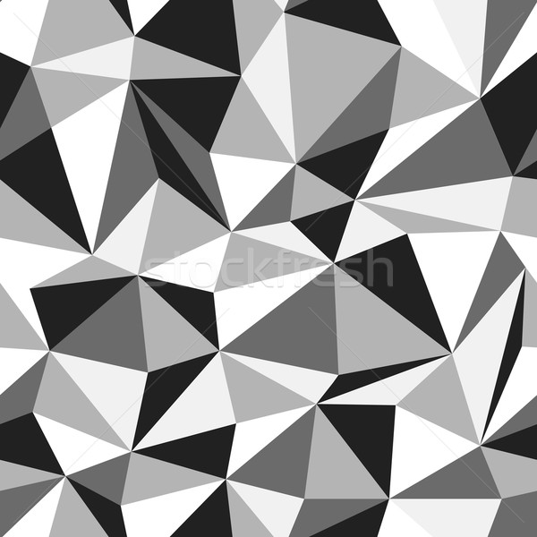 Triangle seamless monochrome pattern Stock photo © pashabo