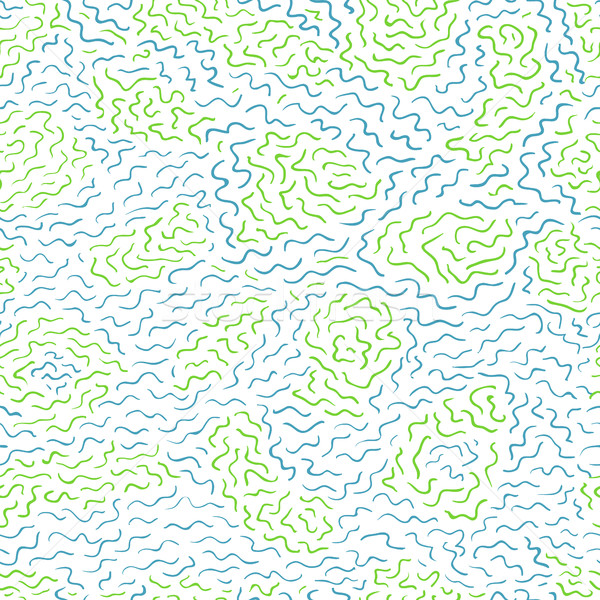Abstrakten Biologie Muster Hand gezeichnet Kritzeleien grünen Stock foto © pashabo