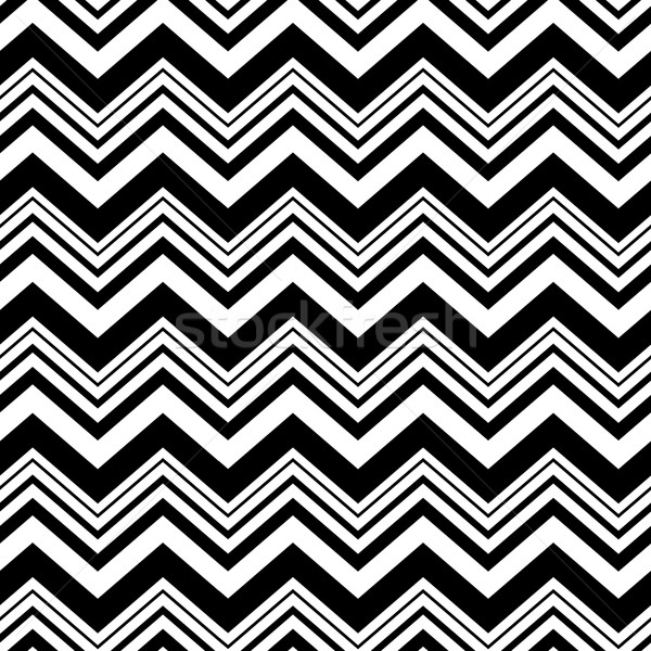 Chevron seamless pattern. Black and white Stock photo © pashabo