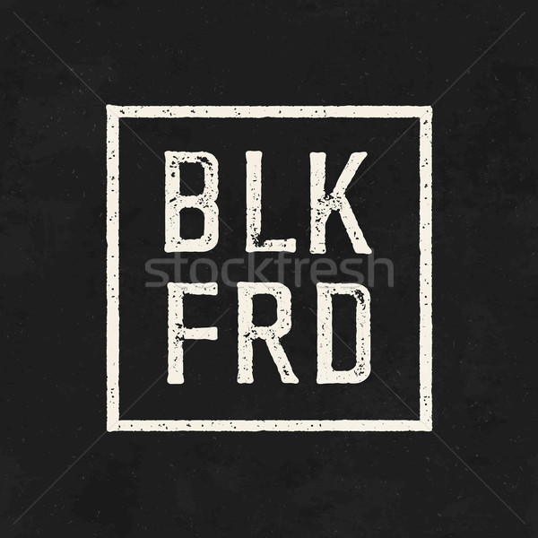 BLK FRD. Black friday sale on the blackboard background.  Stock photo © pashabo