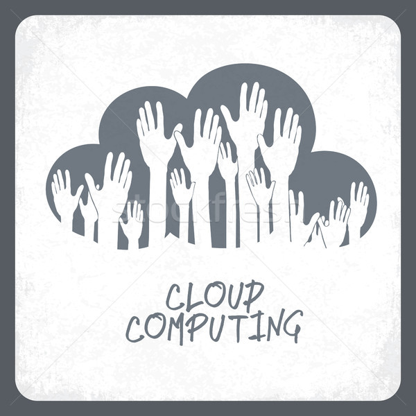 Cloud computing concept. Vector. Stock photo © pashabo