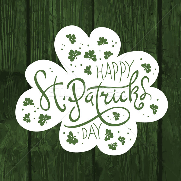 Happy Saint Patrick's Day logotype. Celebration design for March Stock photo © pashabo