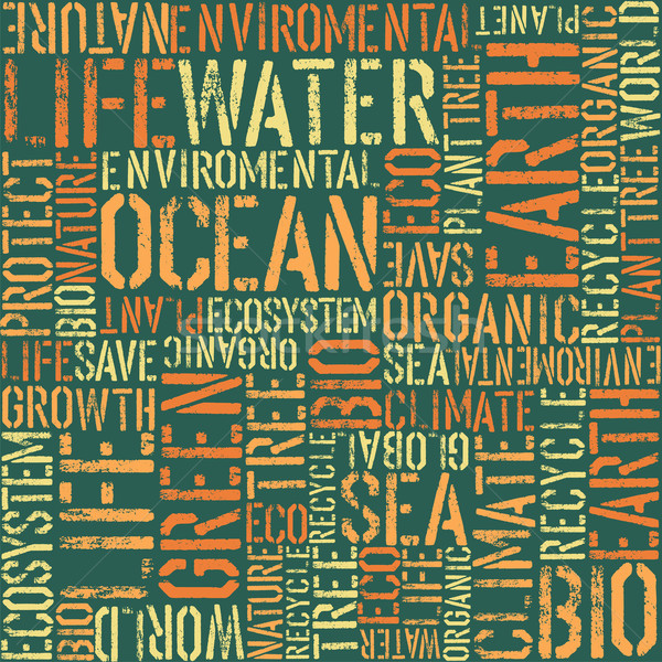 Nature words seamless pattern. Stock photo © pashabo