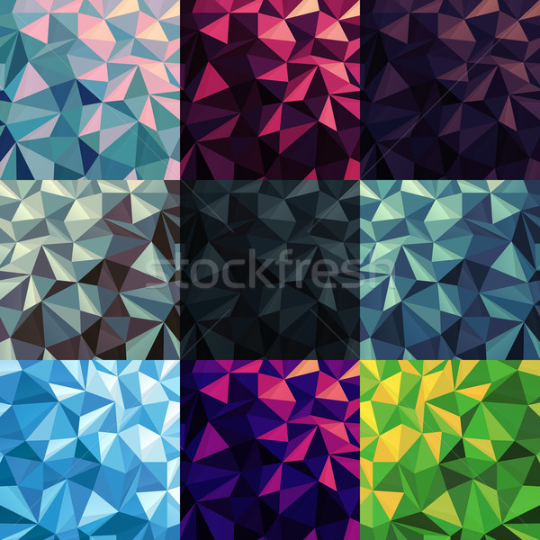 Niedrig Hintergrund Set unterschiedlich Farben Textur Stock foto © pashabo