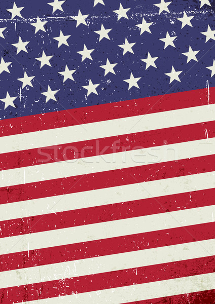Grunge amerika vlag abstract vaderlandslievend amerikaanse Stockfoto © pashabo
