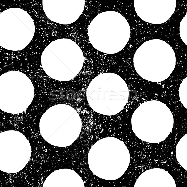 Grunge textured seamless grunge polka dot pattern. Stock photo © pashabo