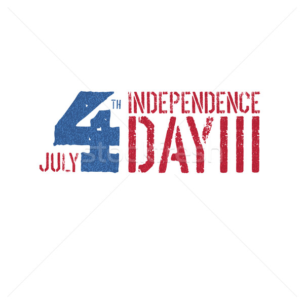 Independence day, 4th July logotype. Patriotic typography design Stock photo © pashabo
