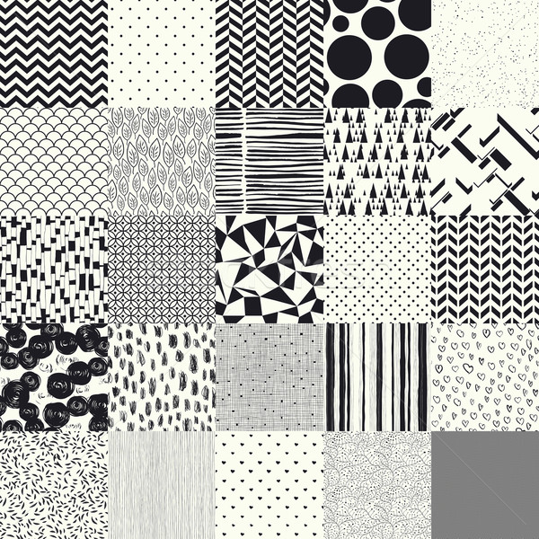 25 seamless different vector patterns. Stock photo © pashabo