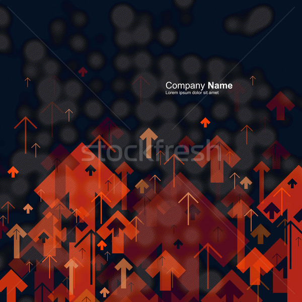 Science or Business Abstract Background. Arrows Up with Circle S Stock photo © pashabo