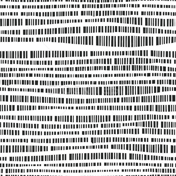 Citromsárga ecset vonalak fekete kaotikus végtelen minta Stock fotó © pashabo