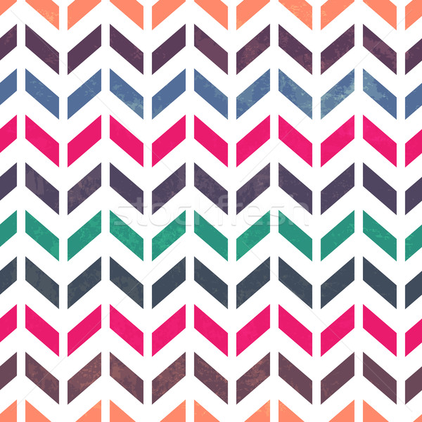 Chevron pattern. Colorful, grunge and seamless. Grunge effects c Stock photo © pashabo