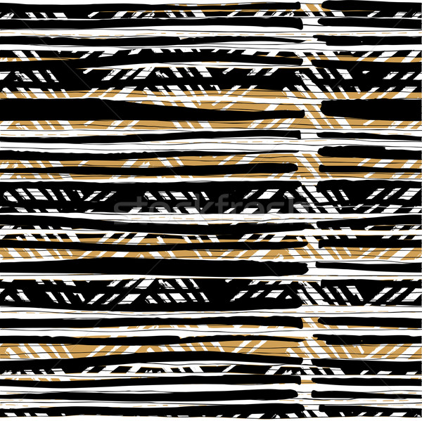 Abstract hand drawn native pattern. Seamless hand-drawn lines ve Stock photo © pashabo