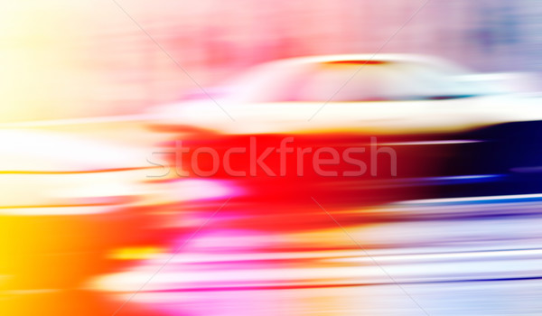 Cars on highway. Colorful motion blur image. Stock photo © pashabo