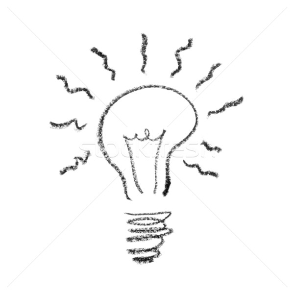 Handdrawed Light Bulb Symbol. Stock photo © pashabo