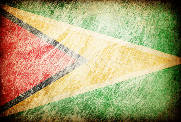 Grunge vlag achtergronden Guyana textuur digitale Stockfoto © pashabo