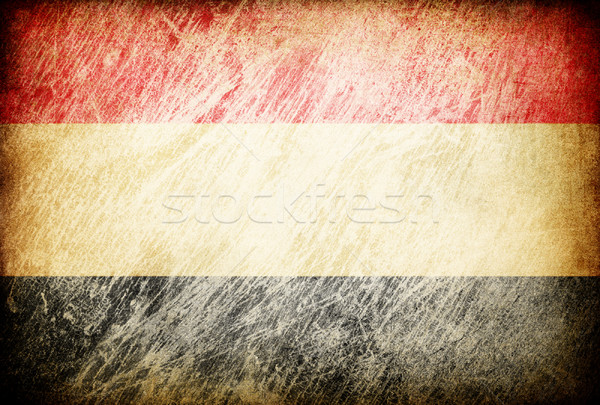 Grunge rubbed flag series of backgrounds. Yemen. Stock photo © pashabo