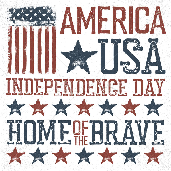 Independence Day Label for Holiday. Design template. Stock photo © pashabo