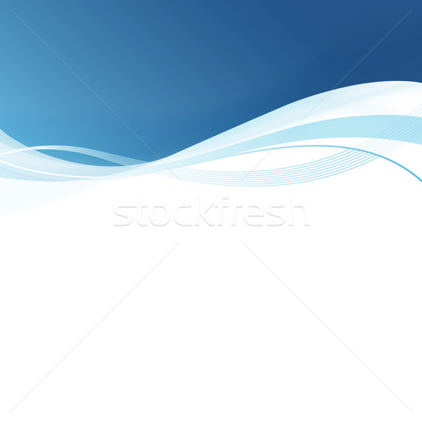 Smooth blue lines abstract background. Vector illustration Stock photo © pashabo