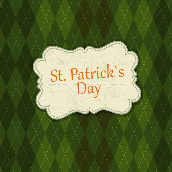 Saint Patrick's Day Card Design Template. Vector, EPS10 Stock photo © pashabo