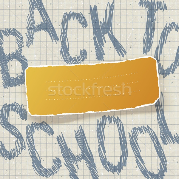 Back to school. Education themed abstract background, vector ill Stock photo © pashabo