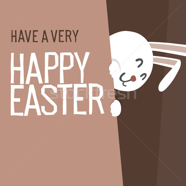 Wesołych Świąt wszyscy Easter bunny wiosną projektu czekolady Zdjęcia stock © pashabo