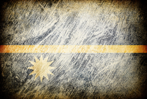 Grunge rubbed flag series of backgrounds. Nauru. Stock photo © pashabo