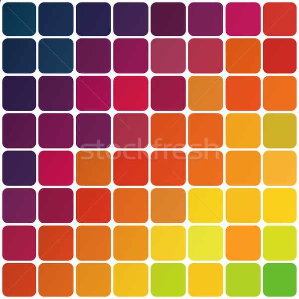 Abstract colorful rounded squares background. Vector, EPS10 Stock photo © pashabo