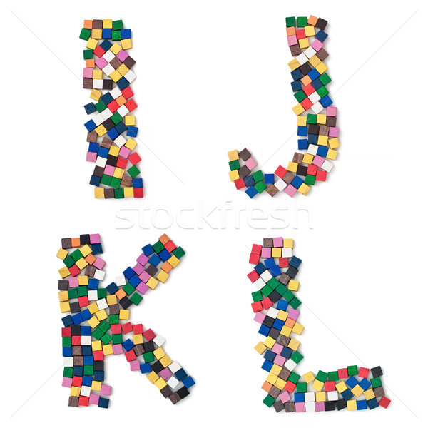 children IJKL complete Font available Stock photo © Pasiphae