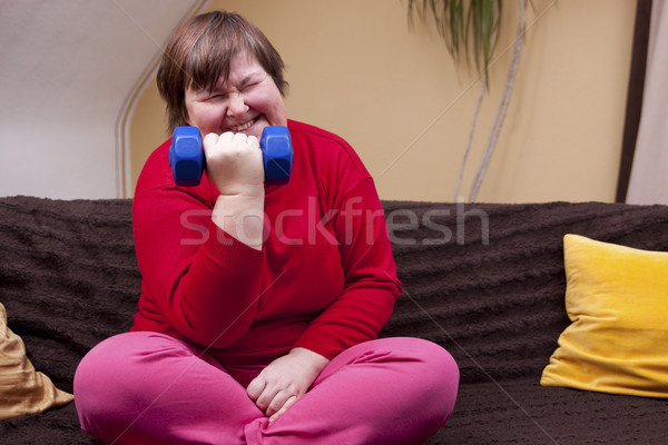 Disabled woman can achieve anything Stock photo © Pasiphae