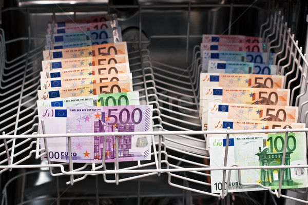 money laundering in the dishwasher Stock photo © Pasiphae
