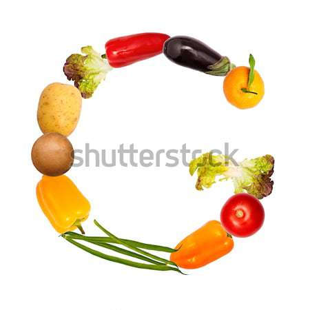 The letter z in various fruits and vegetables Stock photo © Pasiphae