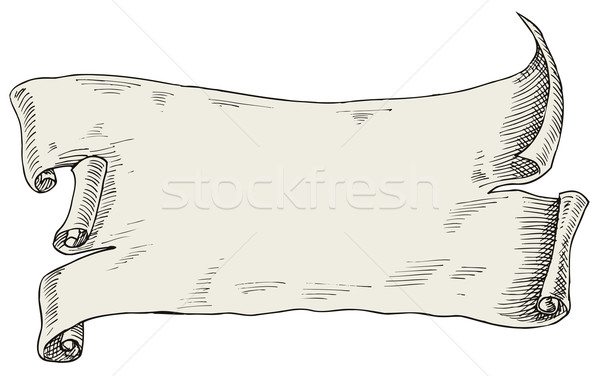 Vector Single Sketch Scroll On White Background Royalty Free SVG Cliparts  Vectors And Stock Illustration Image 62844936