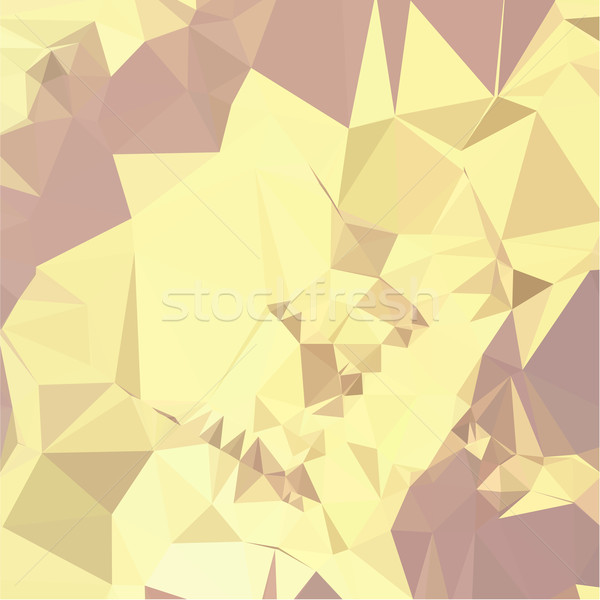 Stock foto: Gelb · abstrakten · niedrig · Polygon · Stil · Illustration