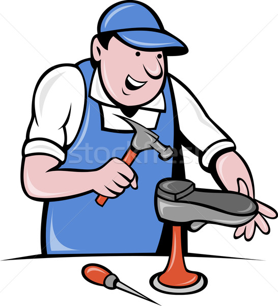 shoemaker cobbler shoe repair working Stock photo © patrimonio