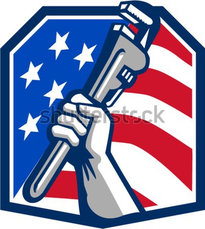 Security CCTV Camera Gun Fist Hand Circle Stock photo © patrimonio